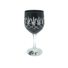 Load image into Gallery viewer, 6 Crystal Wine Glasses (Black) - Coloré Collection