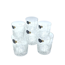 Lade das Bild in den Galerie-Viewer, 6 Crystal Whiskey Glasses - "Moulin" Collection