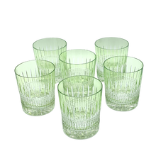 Load image into Gallery viewer, 6 Crystal Whiskey Glasses (Green) - Coloré Collection