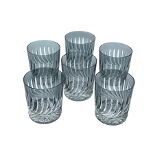 Load image into Gallery viewer, 6 Crystal Whisky Glasses (Grey) - Coloré Collection