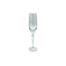 Load image into Gallery viewer, 6 Crystal Champagne Flutes - "Patches" Collection