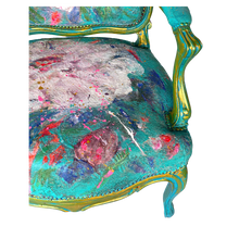 Load image into Gallery viewer, Hand-Painted Armchair