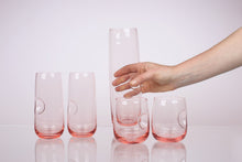 Load image into Gallery viewer, Pink Carafe "On Finger" with 2 Glasses