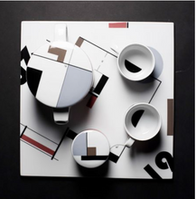 Lade das Bild in den Galerie-Viewer, Porcelain Coffee/Tea Set - Collector's Item by Modus Design - Bauhaus Memory Series - 1919-2019 limited edition.