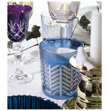 Load image into Gallery viewer, Candle in Crystal Candle Holder - by Julia Crystal Factory - Yellow/Pink/Blue