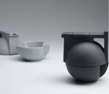 Load image into Gallery viewer, Porcelain BAU Teapot with Cup - by Modus Design - Grey/Pink/Brick-Red/Blue/Graphite Colour