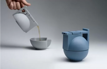 Load image into Gallery viewer, Porcelain BAU Teapot with Cup - by Modus Design - Grey/Pink/Brick-Red/Blue/Graphite Colour