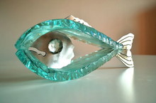 Load image into Gallery viewer, Handmade Glass Fish Sculpture with Metal - 2 Different Sizes - by Andrzej Rafalski