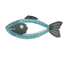 Load image into Gallery viewer, Handmade Glass Fish Sculpture with Metal - 2 Different Sizes - by Andrzej Rafalski