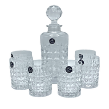 Charger l'image dans la galerie, Crystal Carafe with 6 Glasses - "Caro" Collection