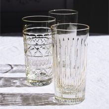 Charger l'image dans la galerie, 3 Crystal Long Drink Glasses - Veranda Collection - by Julia Crystal Factory