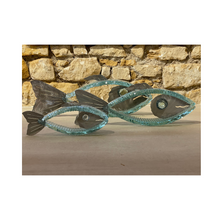 Load image into Gallery viewer, Handmade Glass Fish Sculpture with Metal - 2 Different Sizes - by Andrzej Rafalski