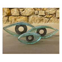 Charger l'image dans la galerie, Handmade Glass Eye Sculpture with Metal - 3 Different Sizes - By Andrzej Rafalski