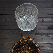 Load image into Gallery viewer, Small "Braided" Glass Vase