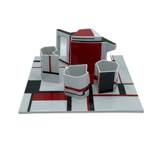 Load image into Gallery viewer, Porcelain Coffee/Tea Set - Qubus I by Modus Design - Geometria Series