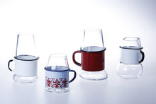 Load image into Gallery viewer, Crystal Glass and Enamelled Steel Vase