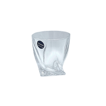 Charger l'image dans la galerie, Crystal Twisted Carafe with 6 Whiskey Glasses - by Julia Crystal Factory