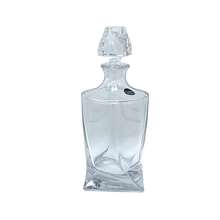 Charger l'image dans la galerie, Crystal Twisted Carafe with 6 Whiskey Glasses - by Julia Crystal Factory