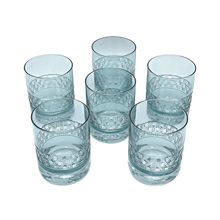 Load image into Gallery viewer, 6 Crystal Whiskey Glasses (Blue) - Coloré Collection