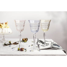 Lade das Bild in den Galerie-Viewer, 3 Crystal Wine Glasses - Veranda Collection - by Julia Crystal Factory