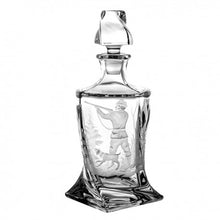 Charger l'image dans la galerie, Crystal Carafe with 6 Whisky Glasses - Hunting Motif - by Julia Crystal Factory