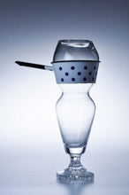 Load image into Gallery viewer, Crystal Glass and Enamelled Steel Vase