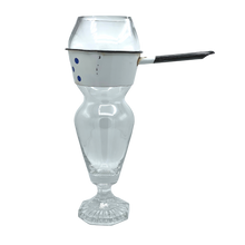 Load image into Gallery viewer, Crystal Glass and Enamelled Steel Vase